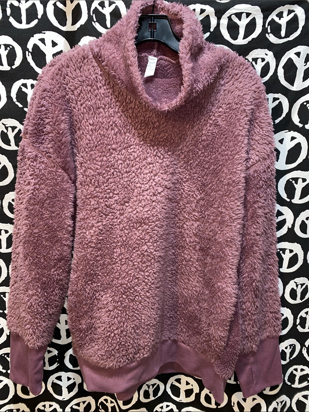VTG RBX TEDDY SHIRT/JKT SZ XL MAUVE